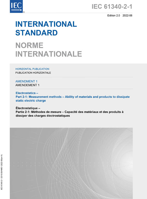 Cover IEC 61340-2-1:2015/AMD1:2022